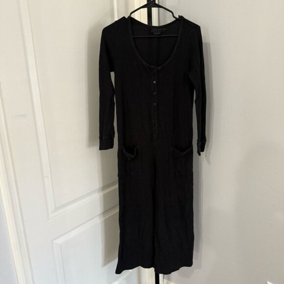 Hatch Jumpsuit Thermal Waffle Knit Daily Feed Long Sleeve Maternity Jumpsuit - Picture 2 of 6